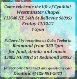 cynthia vautier - celebration of life