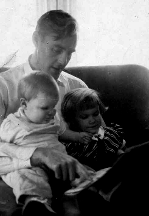 frank rudie with kids christine may rudie and cynthia landon rudie