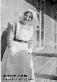 Marguerite Jessup, Military Hospital, Quebec