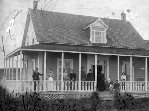 Old Jessup home in Newport. Inscription on back reads, "To Mr. & Mrs. Geo. Vautier." Signed, "T.W.J."  This may have been the occasion of John Baker and Julie Jessup's wedding