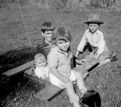 Danny vautier, James Vautier and Michael in front.