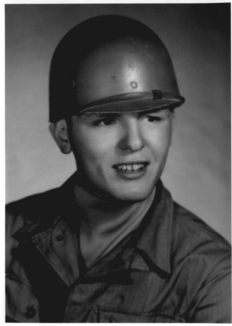 Anthony Michael Vautier's army photo taken at Ft. Ord, California 1956