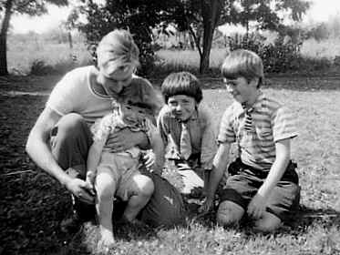 George J. Vautier with Jimmy Vautier, Danny Vautier, and little Anthony Michael Vautier