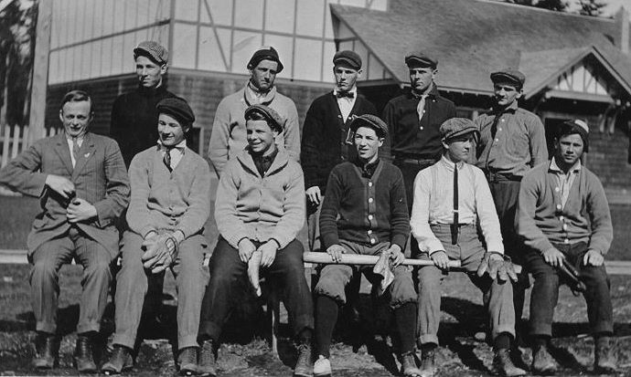 St. Martins College  1910, 11. George Vautier Jr. is first on left, standing