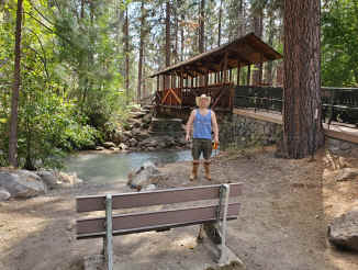 valentin vautier at camp site in sisters oregon