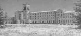 St. Edwards Seminary in snow, Kenmore, Wa Dec 1957