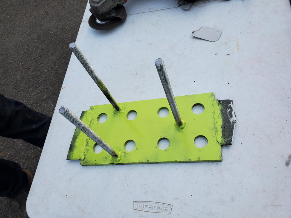 mounting plate for spare